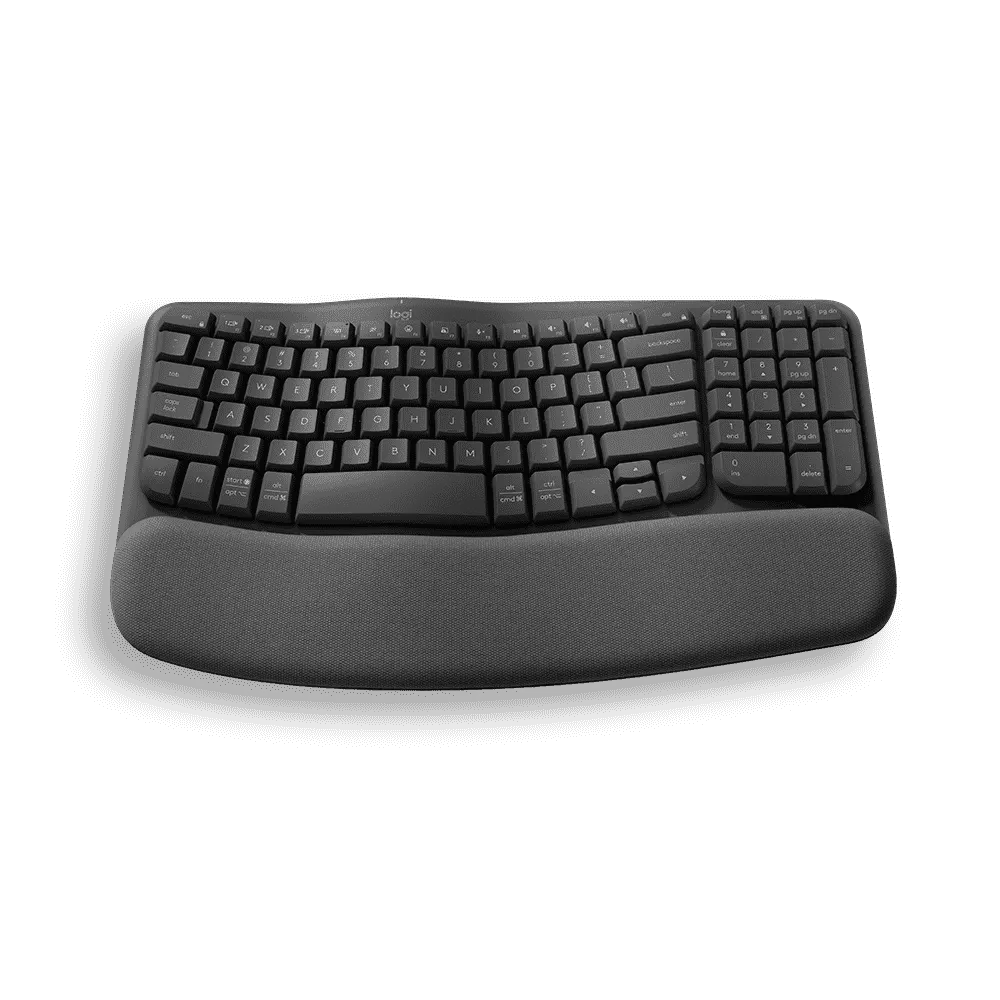 TECLADO ERGONÓMICO LOGITECH WAVE KEYS NEGRO, vista 4